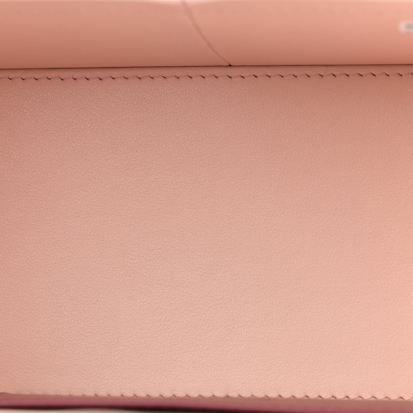 Shiny Caviar Preppy Coco Long Vanity With Strap Light Pink