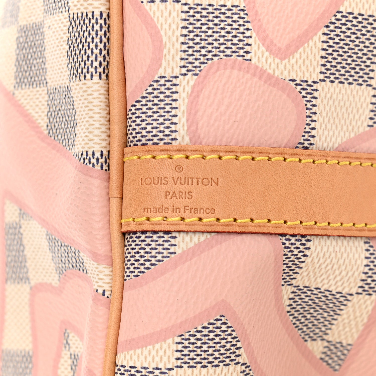 Louis Vuitton Damier Azur Tahitienne Speedy Bandouliere 30 Rose Ballerine 6 of 10