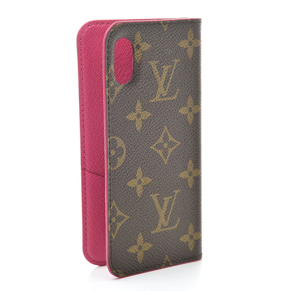 Louis Vuitton Monogram iPhone X/XS Folio Case Rose Pop 3 of 9