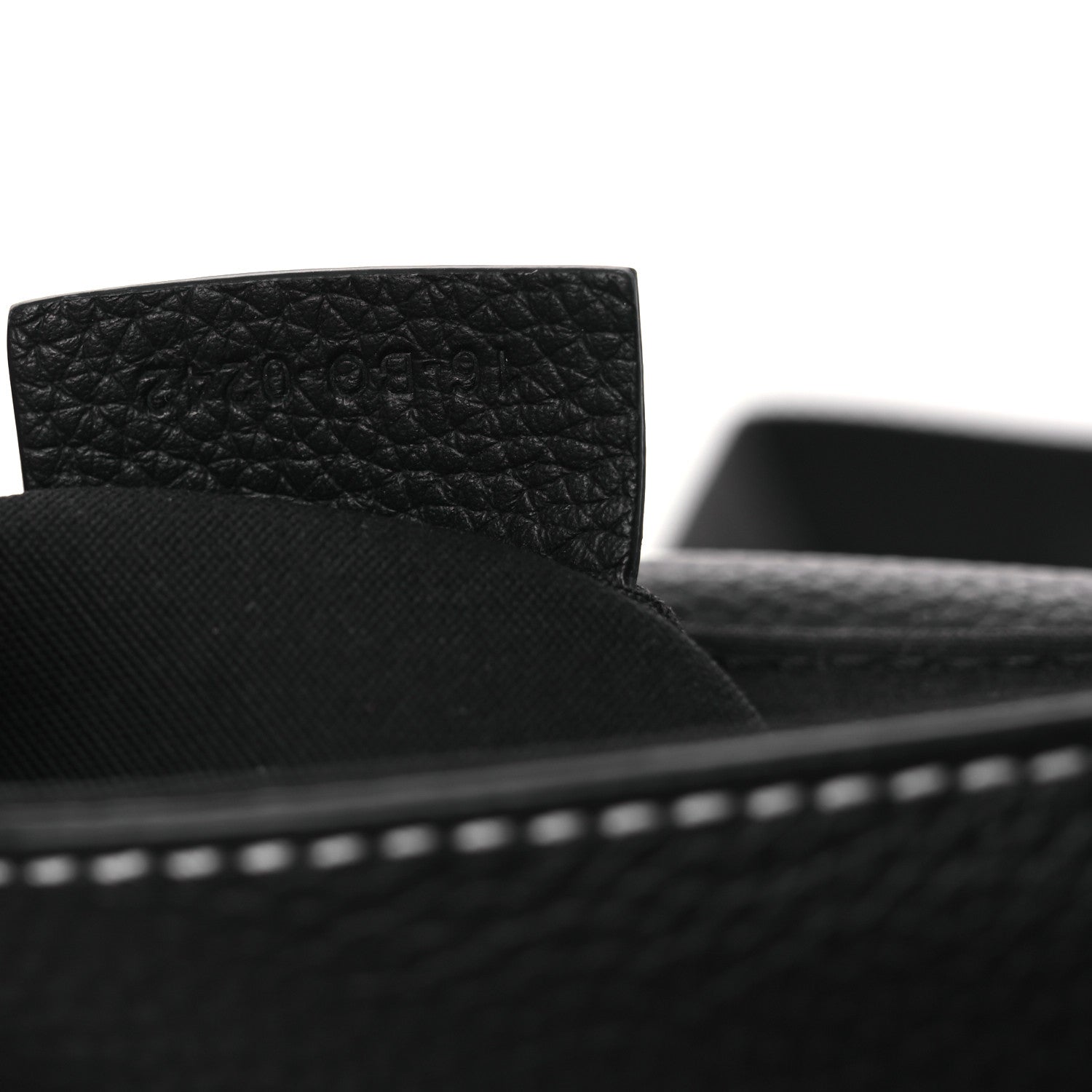 Christian Dior X KAWS Grained Calfskin Saddle Pouch Black 7 of 11