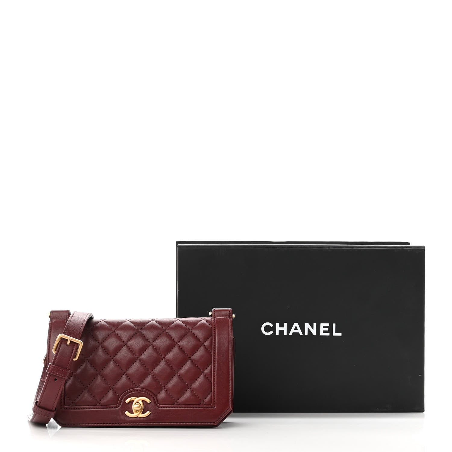 Chanel Calfskin Quilted Small Flap Burgundy 12 of 12