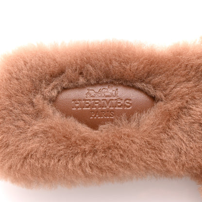 Hermes Woolskin Oran Sandals 37 Naturel 8 of 9