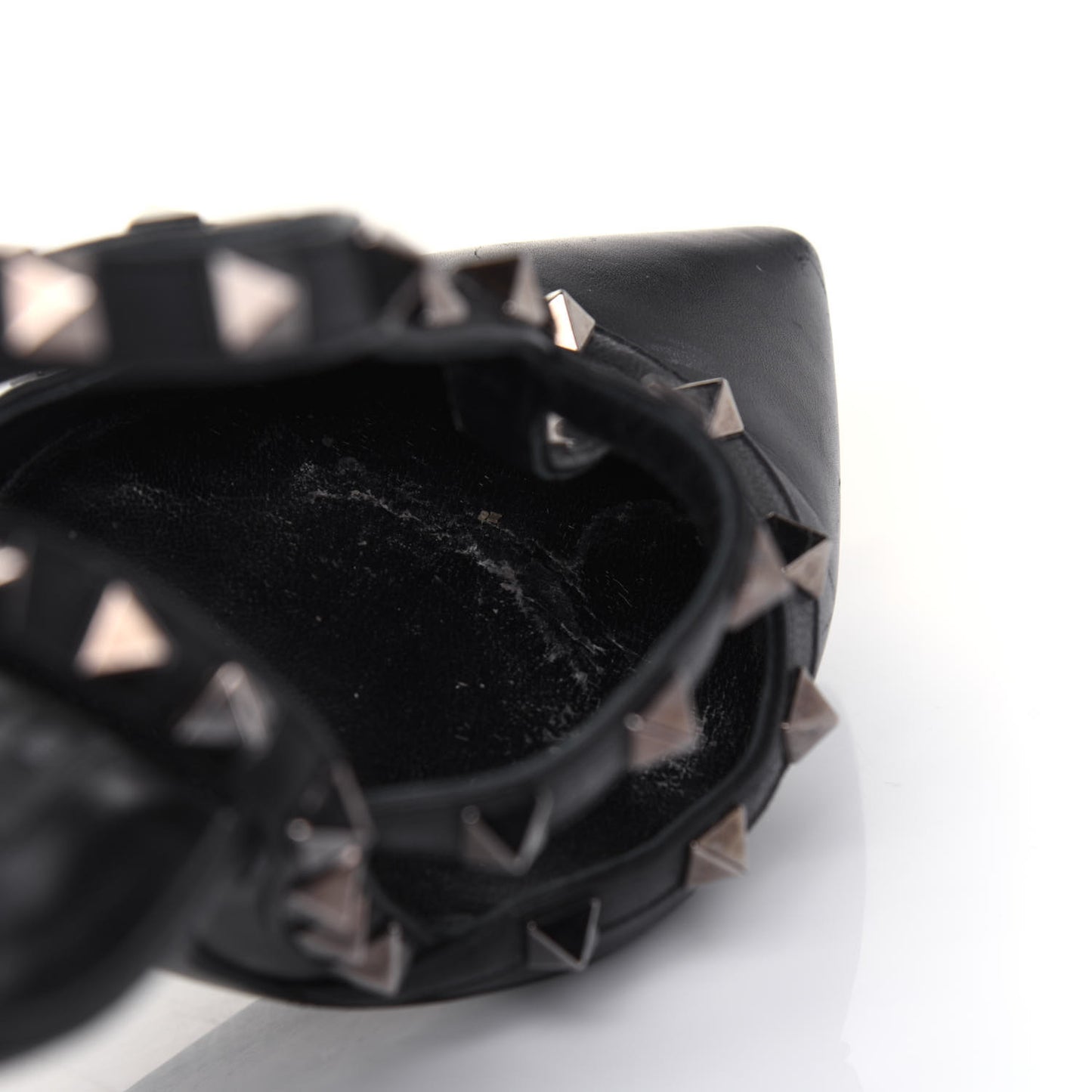Nappa Rockstud Ankle Strap Pumps 40 Black