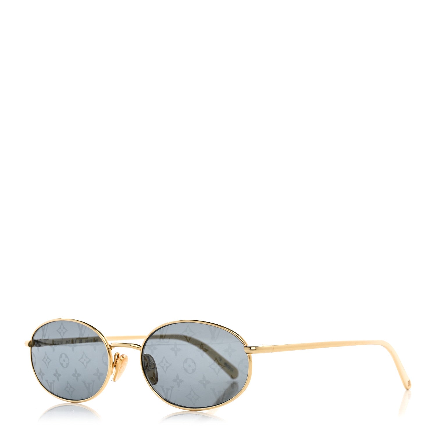 Louis Vuitton LV Bright Round Sunglasses Green 1 of 7