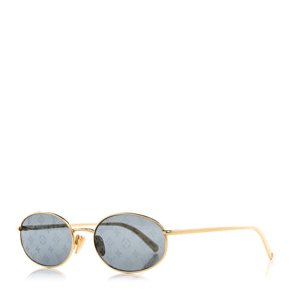 Louis Vuitton LV Bright Round Sunglasses Green 1 of 7