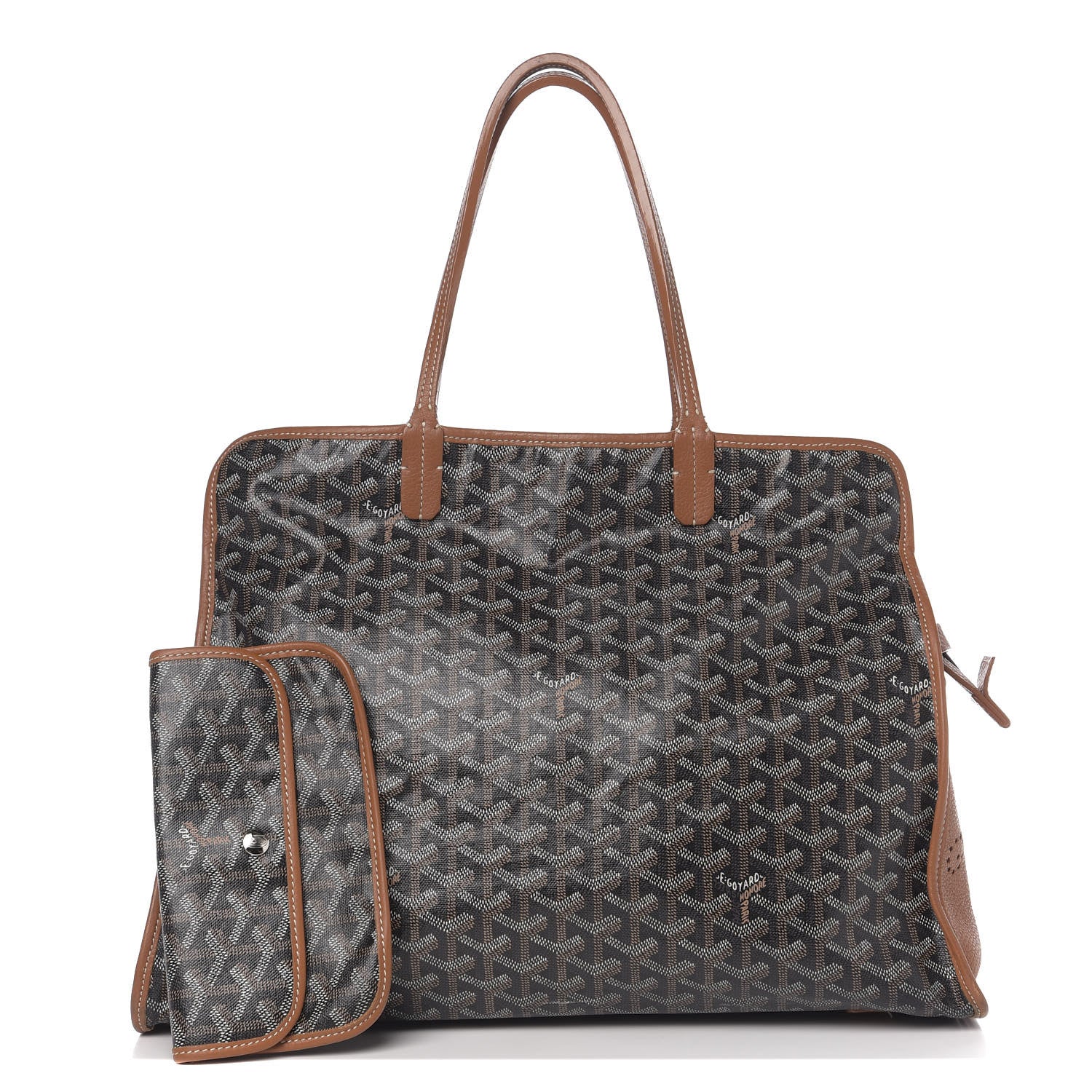 Goyard Goyardine Sac Hardy Pet Carrier PM Black Gold 1 of 9
