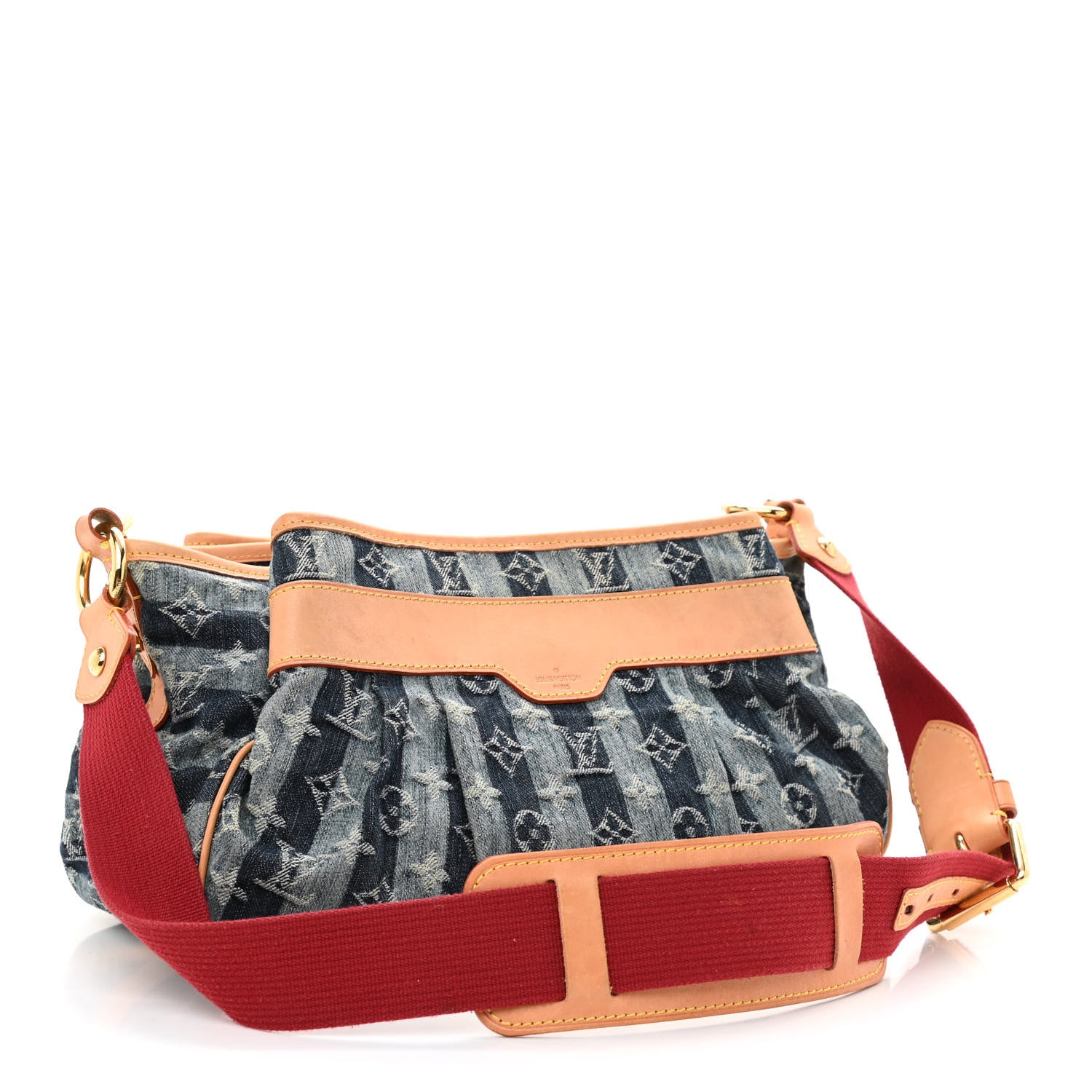 Louis Vuitton Denim Raye Porte Epaule MM 2 of 9