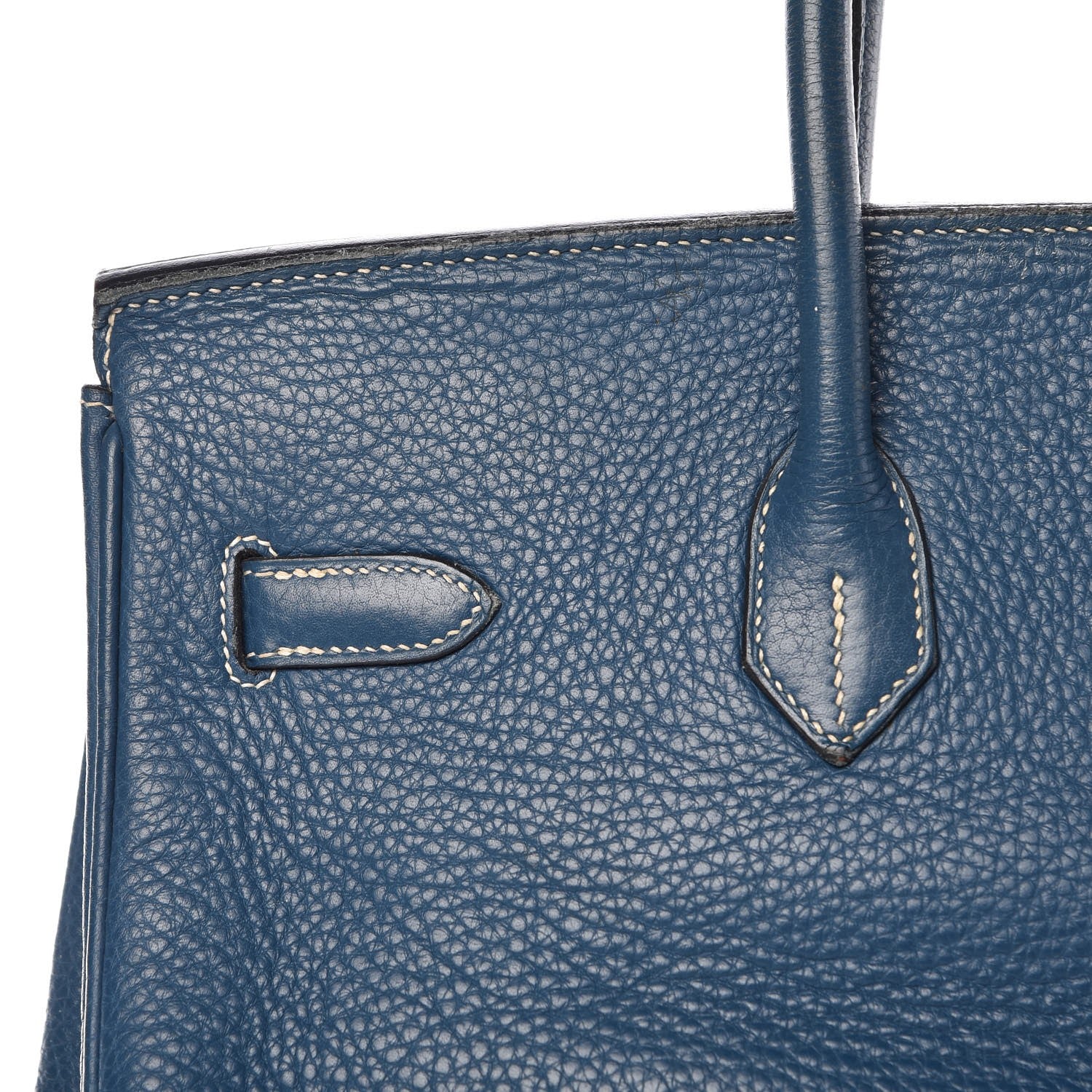 Hermes Taurillon Clemence Birkin 35 Bleu Thalassa 33 of 44