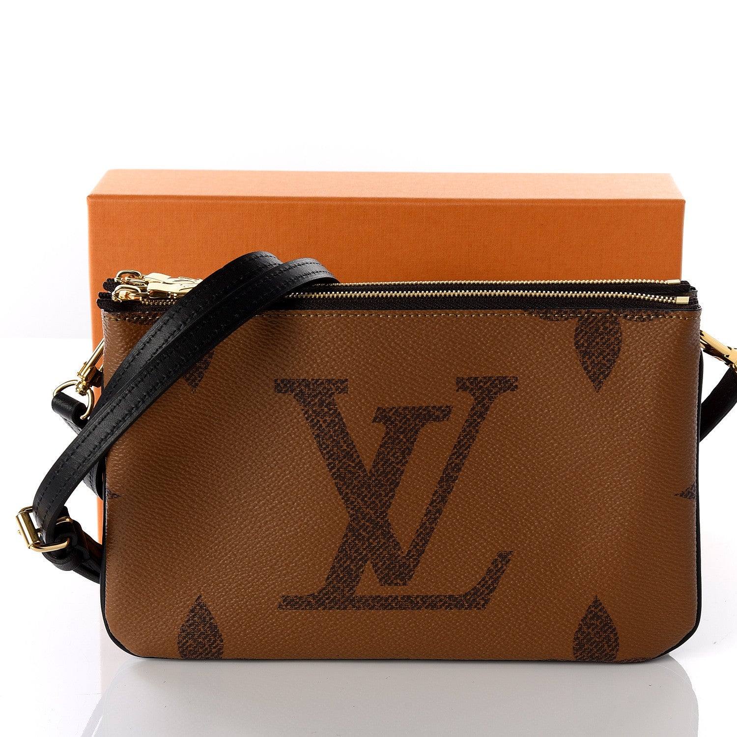 Louis Vuitton Reverse Monogram Giant Double Zip Pochette 9 of 9