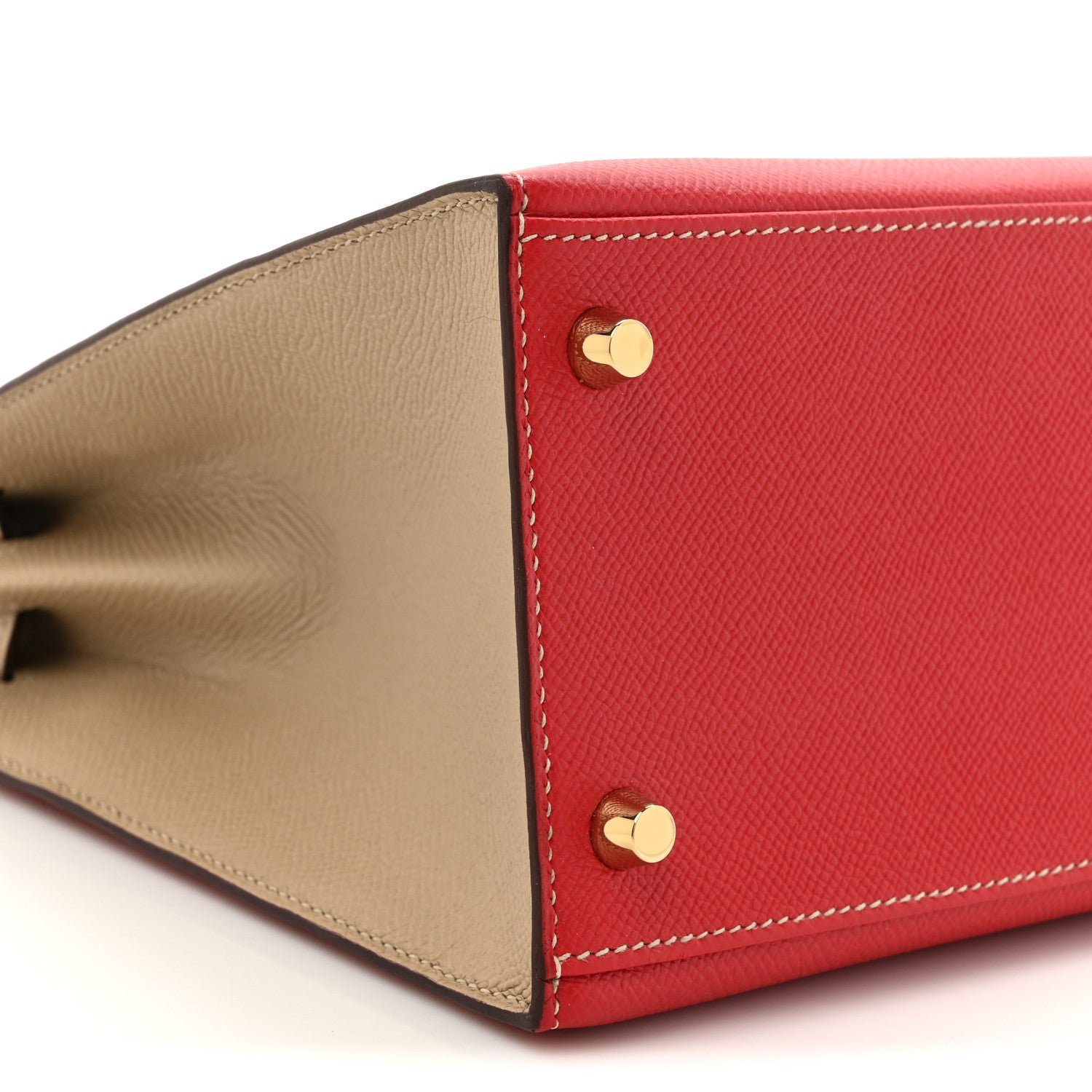 Hermes Epsom Horseshoe Kelly Sellier 28 Rouge Casaque Trench 10 of 10