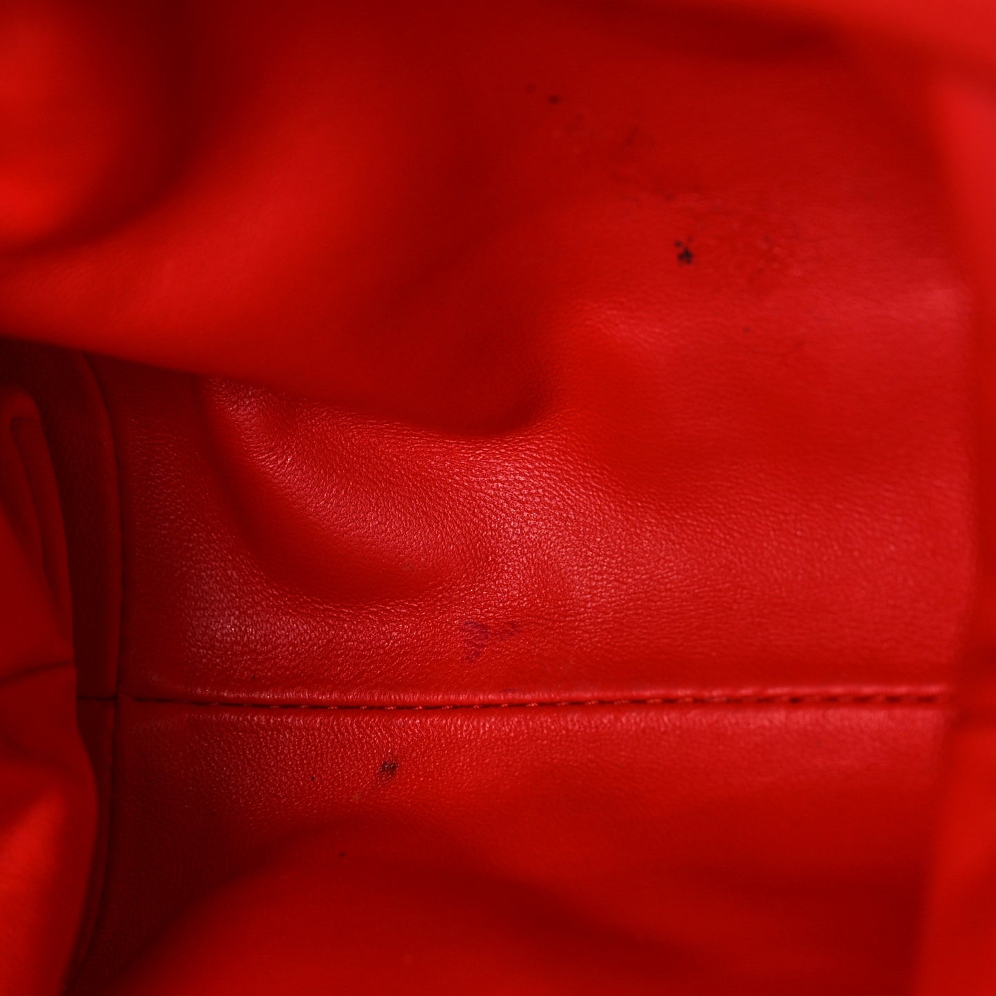 Nappa Intrecciato The Mini Pouch Bright Red