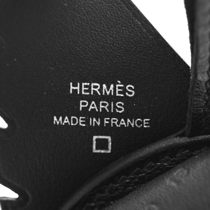 Hermes Epsom Chevre Mysore Swift Alligator Lizard Birdy Bag Charm Black 4 of 5