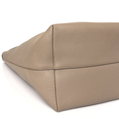 The Row Grained Calfskin Large N/S Park Tote Dark Taupe 9 of 10