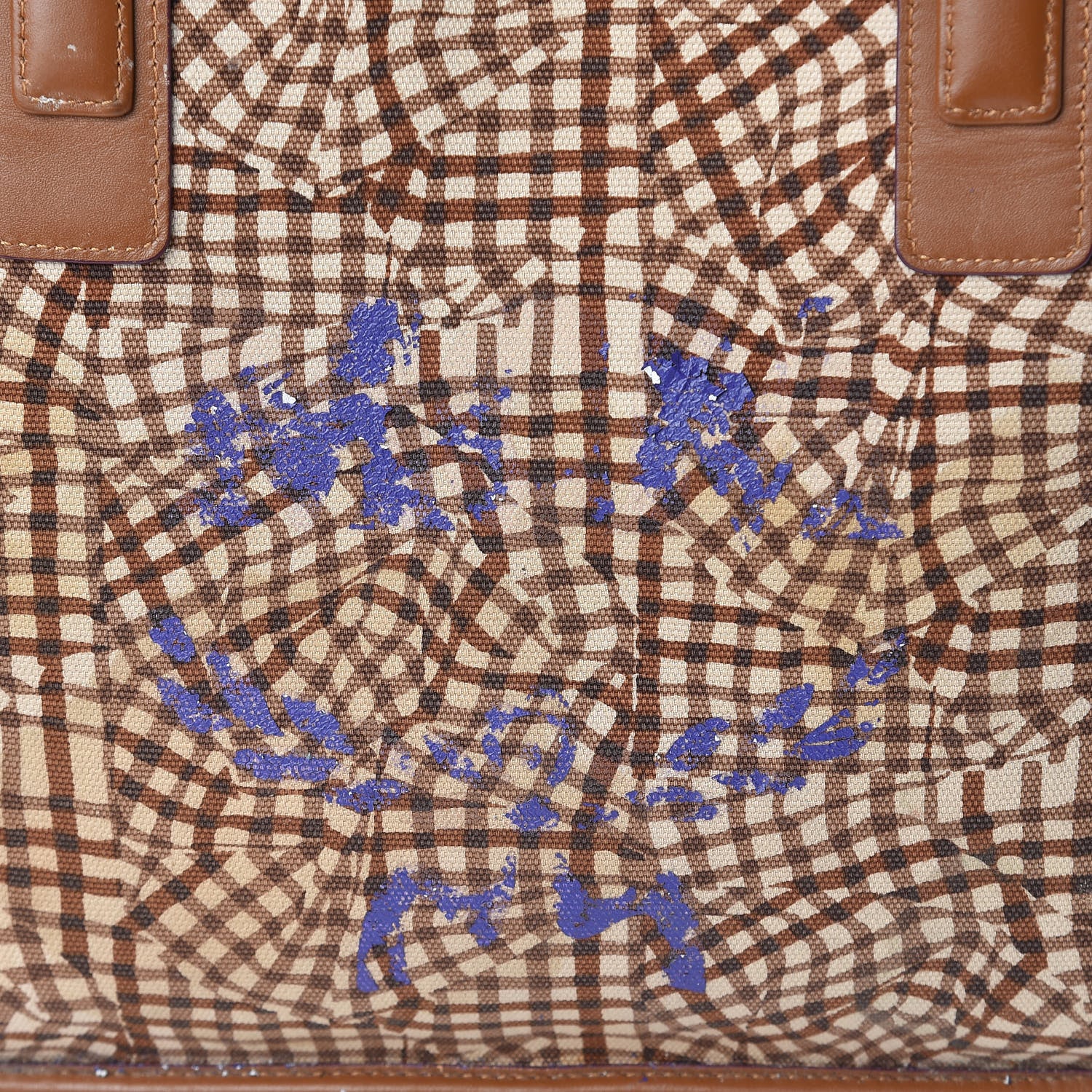 MCM Visetos Medium Liz Reversible Shopper Tote Cognac 15 of 16