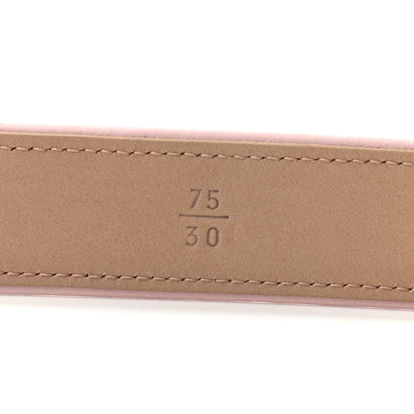 Calfskin Raffia CC Chain Belt 75 30 Pink