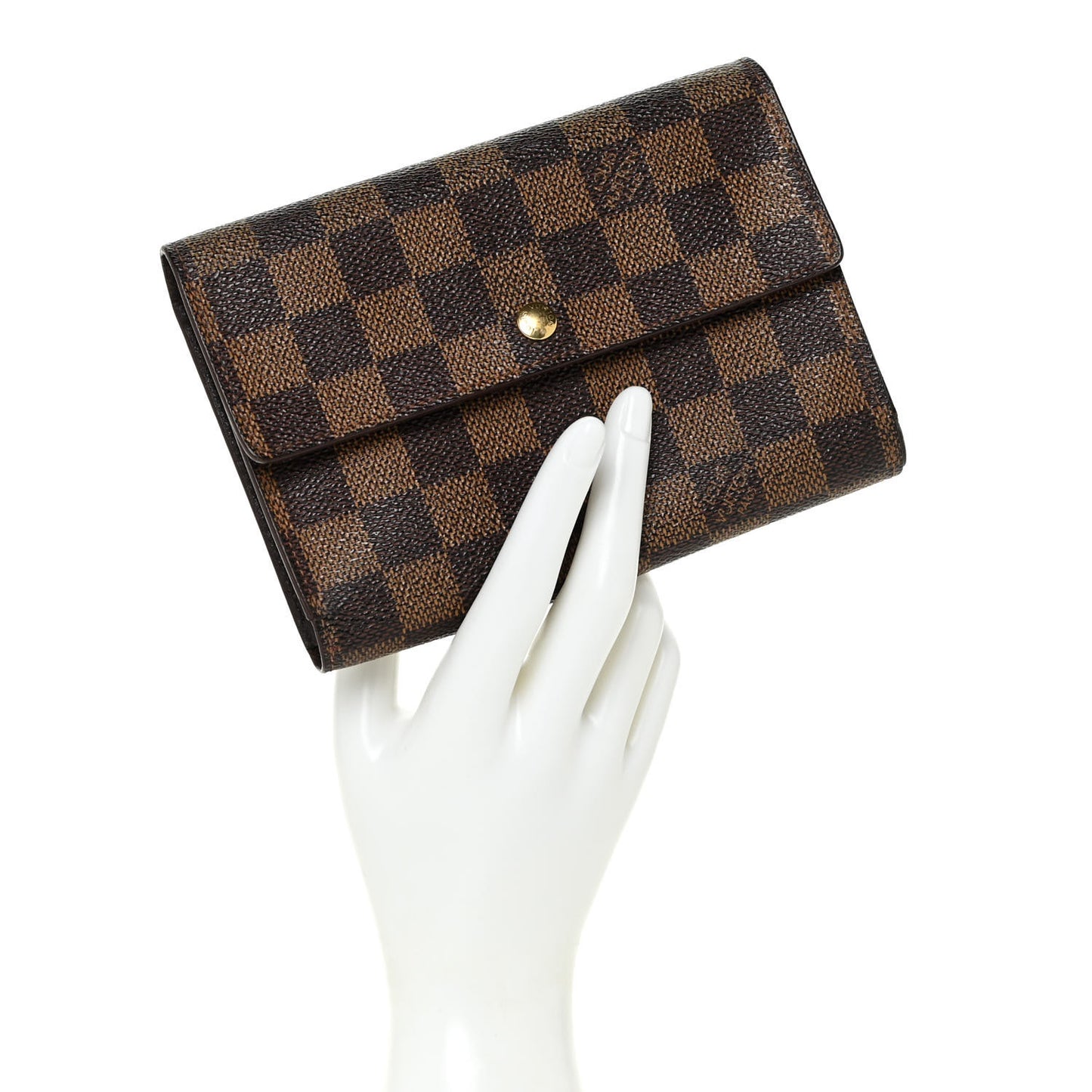 Damier Ebene Porte Tresor Etui Papier Wallet