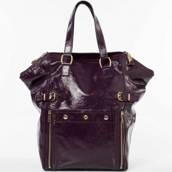 XL Patent Downtown Tote Violet