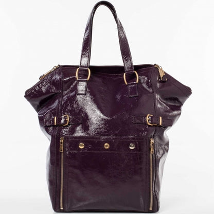 Saint Laurent XL Patent Downtown Tote Violet 4 of 11