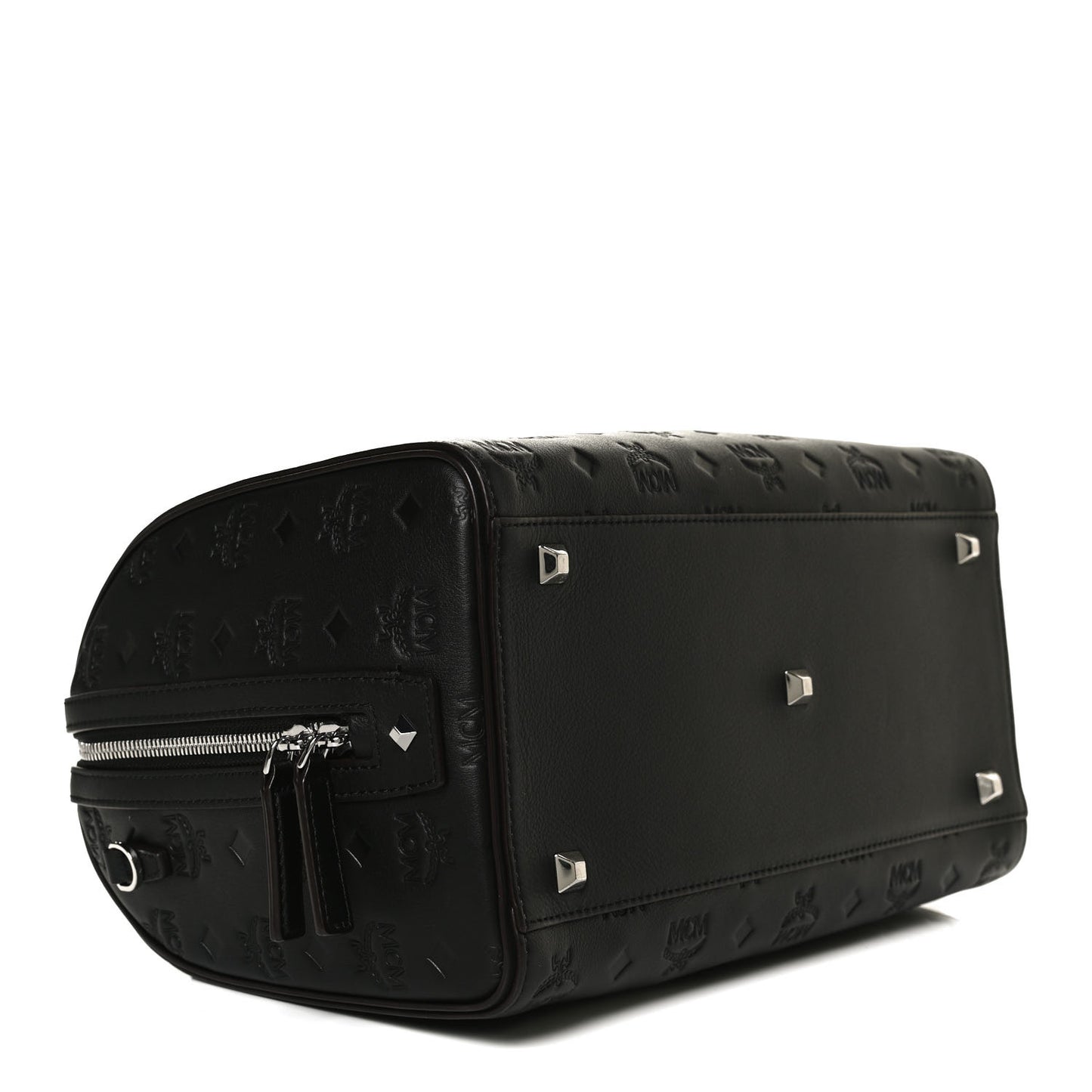 Calfskin Ottomar Monogram Essential Boston Bag Black
