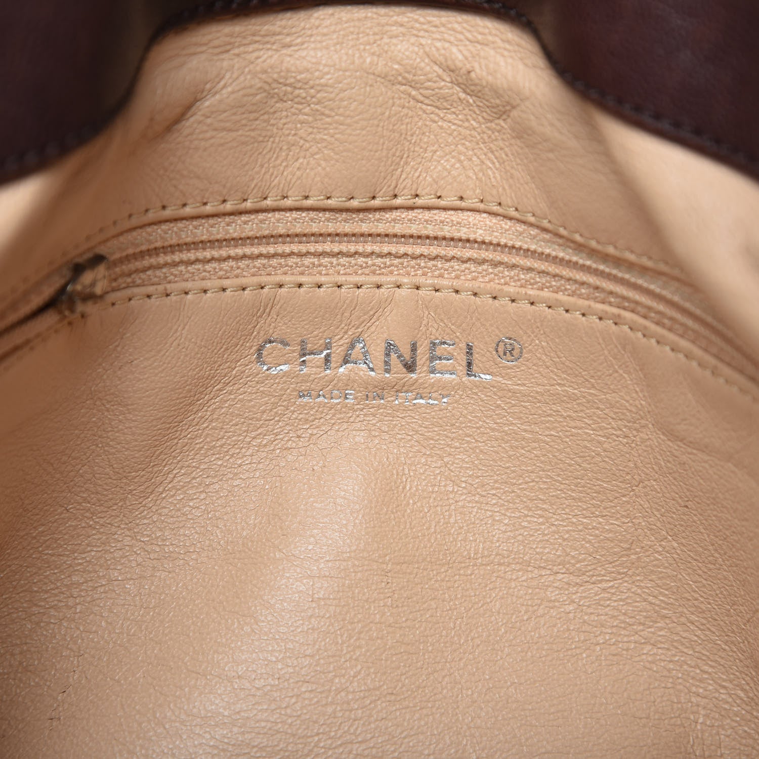 Chanel Glazed Calfskin East West Modern Chain Tote Brown 8 of 9
