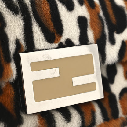 Fendi Calf Hair Leopard Print Phone Baguette Moro 11 of 11
