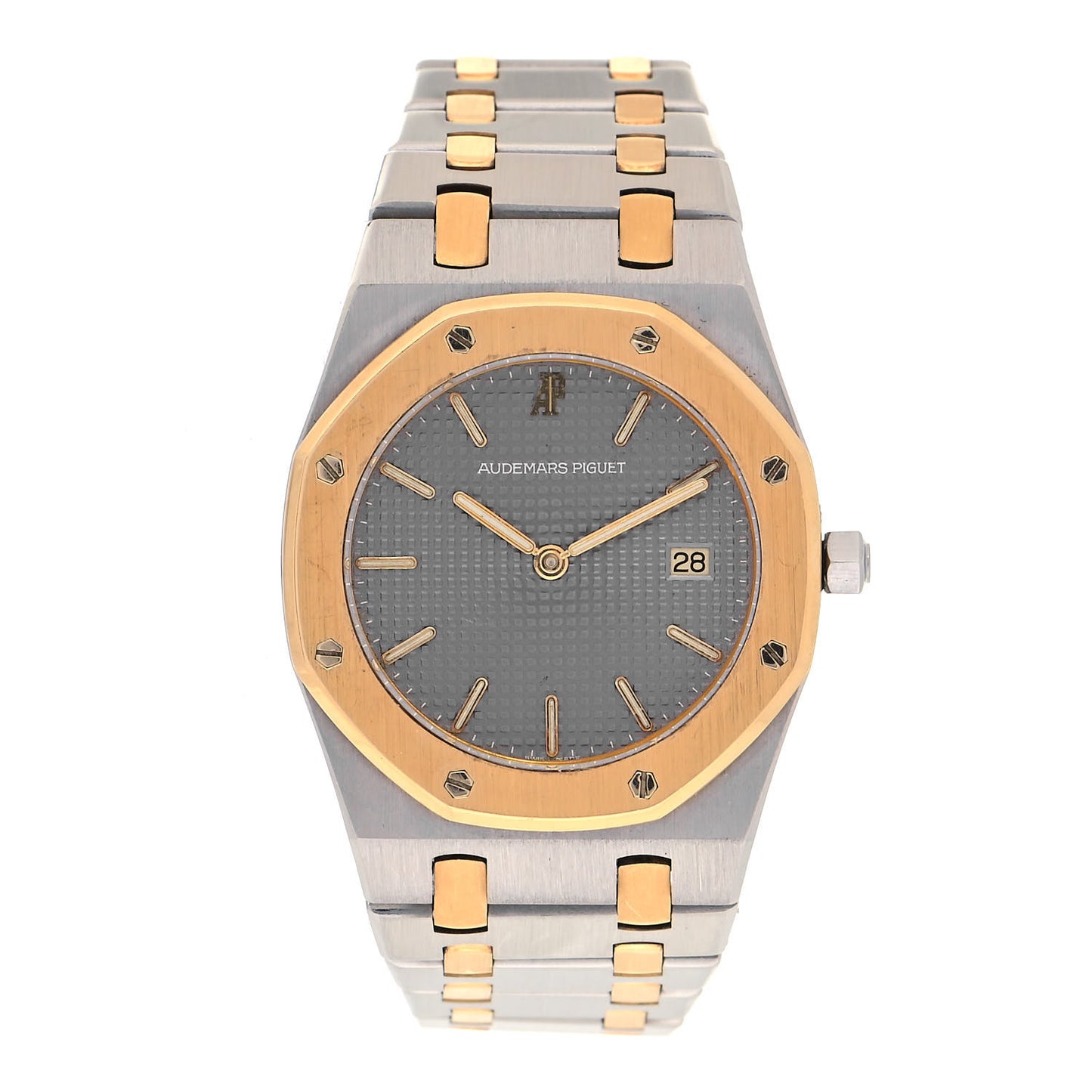 Stainless Steel 18K Yellow Gold 33mm Royal Oak Quartz Watch Grey 56175SA.OO.0789SA.01