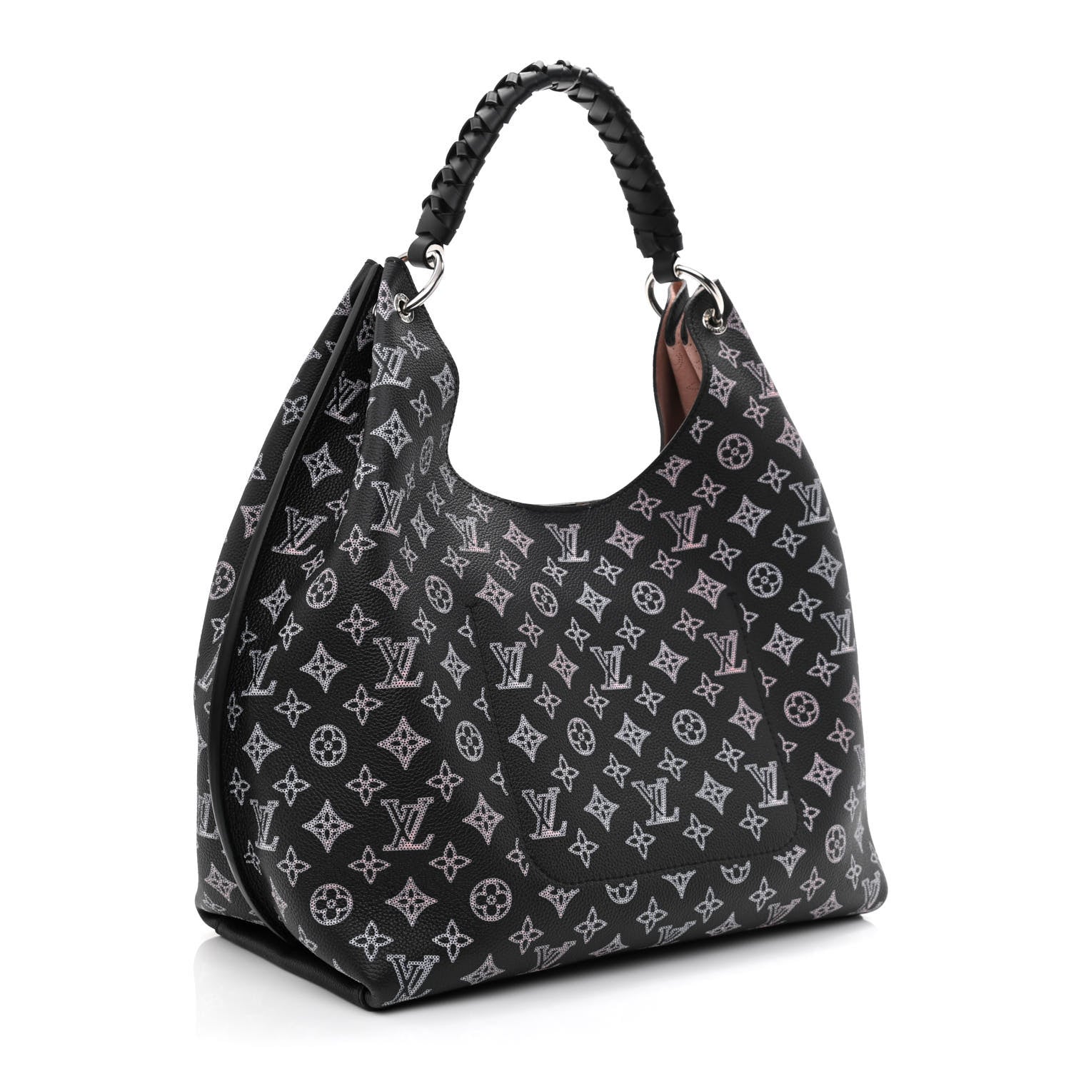 Louis Vuitton Mahina Carmel Hobo PM Black 3 of 9