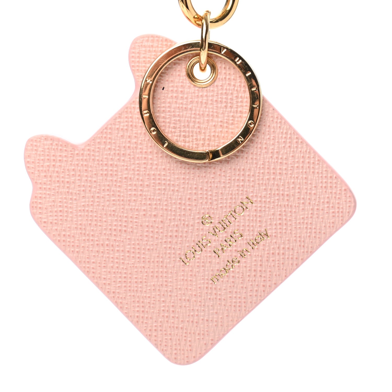 Louis Vuitton Monogram Fun Face Cat Bag Charm Rose Pale 3 of 5
