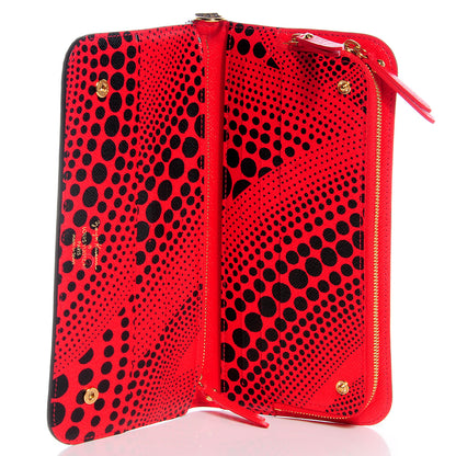 Louis Vuitton Monogram Kusama Waves Insolite Wallet Red 5 of 7