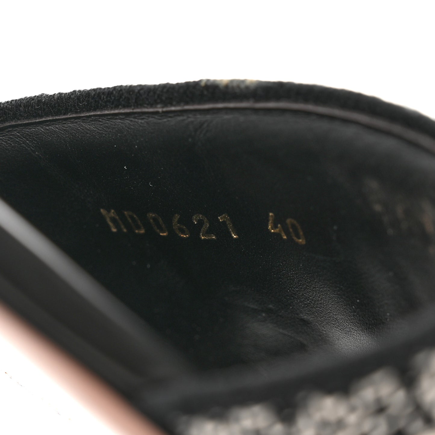 Canvas Embroidered Dway Mules Slide Sandals 40 Black