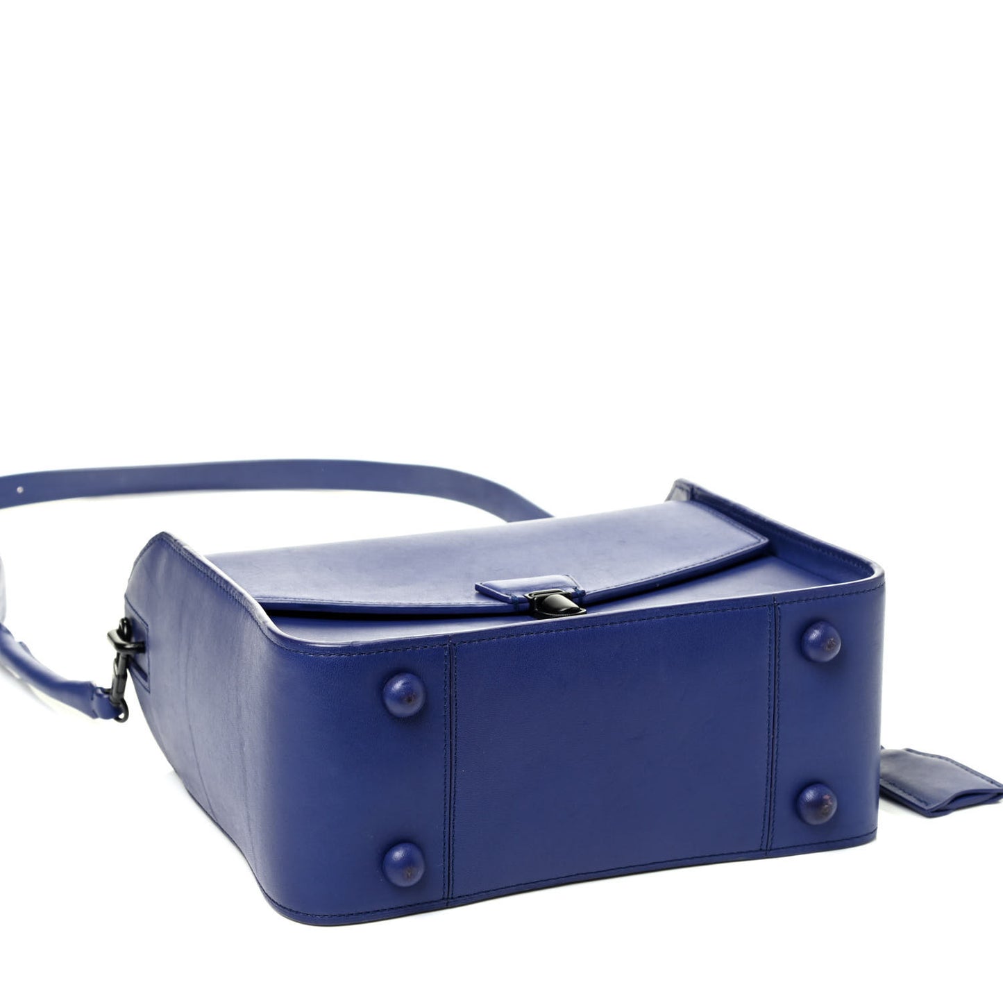 Calfskin Wednesday Flap Shoulder Bag Ultramarine