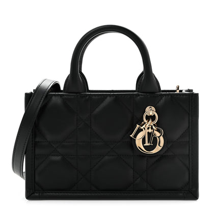 Christian Dior Calfskin Macrocannage Mini Book Tote Black 1 of 12