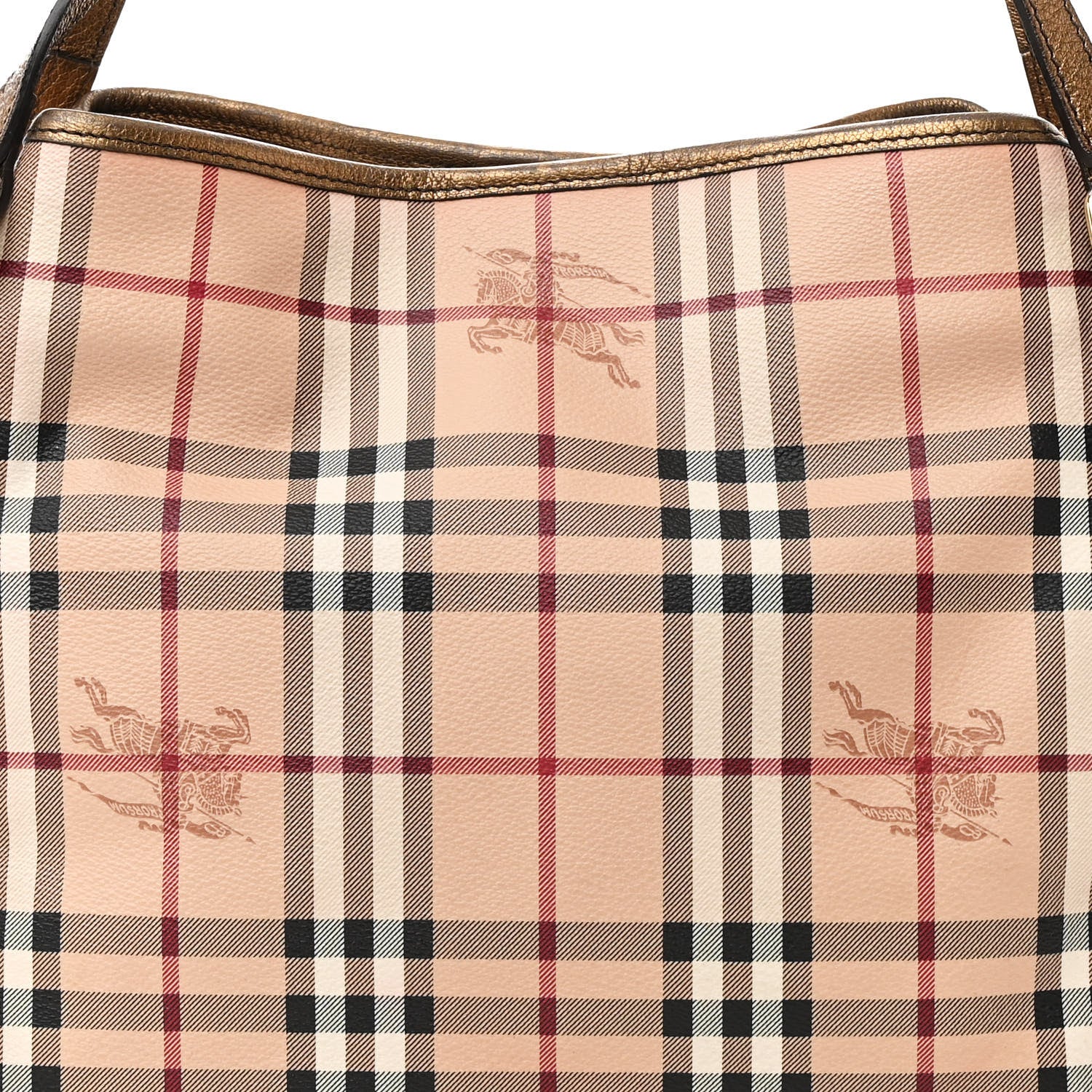 Burberry Haymarket Check Small Canterbury Tote Bronze 9 of 16