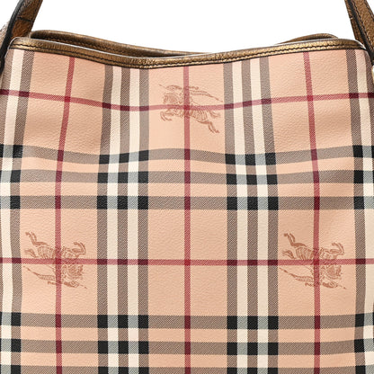 Burberry Haymarket Check Small Canterbury Tote Bronze 9 of 16