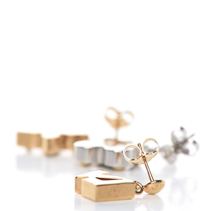 Louis Vuitton Swarovski Crystal Love Letter Timeless Ear Stud Earrings 3 of 4
