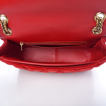 Balenciaga Velvet Mattress Quilted Medium BB Round Shoulder Bag Red 5 of 6