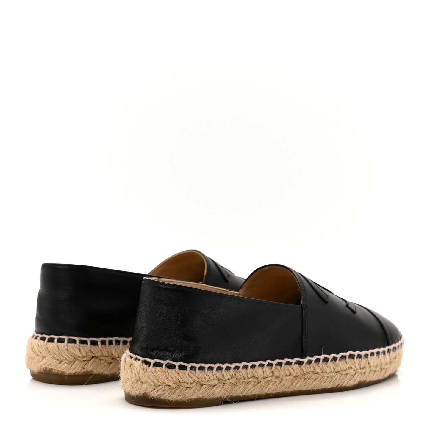 Lambskin CC Espadrilles 36 Black