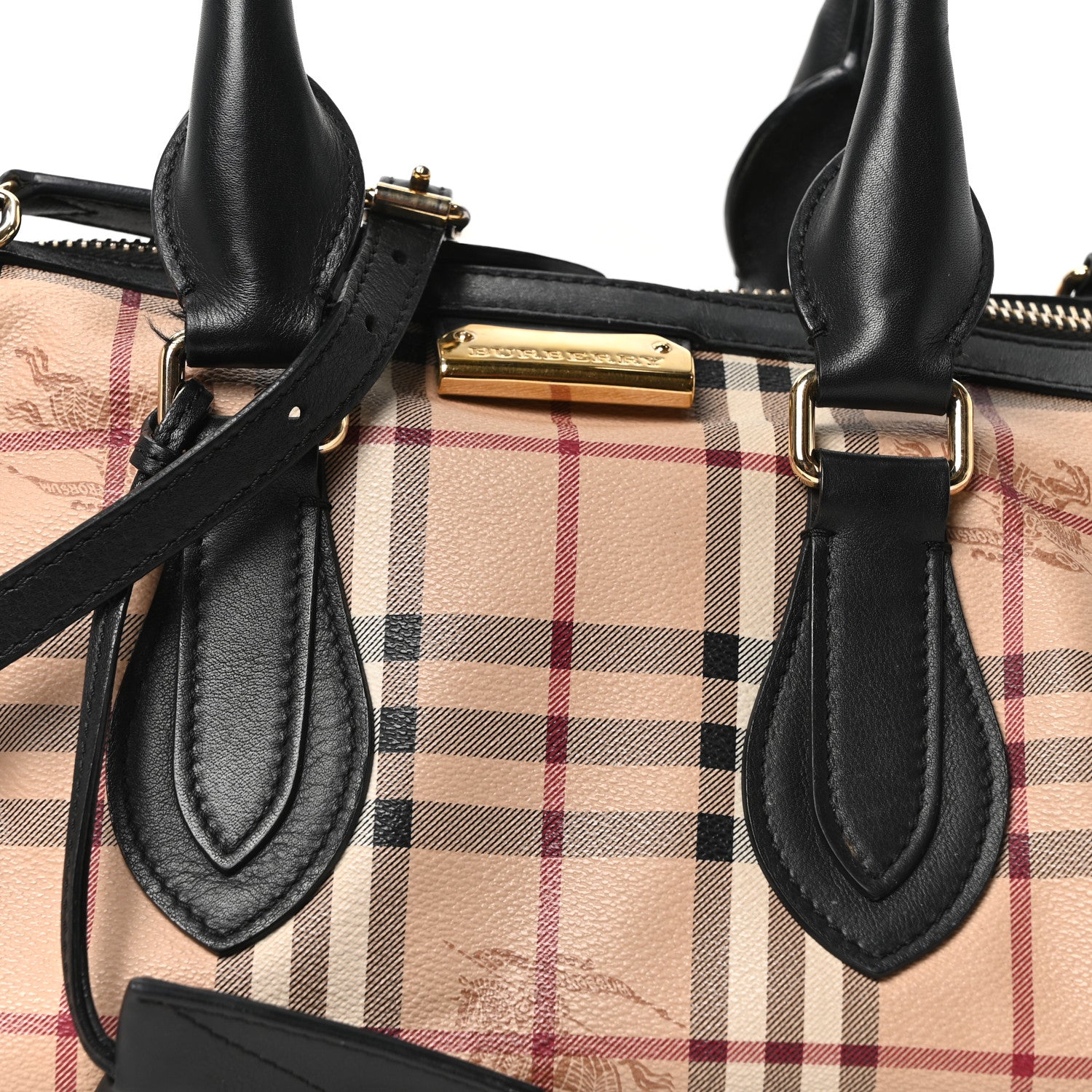 Burberry Haymarket Check Small Gladstone Black 8 of 10