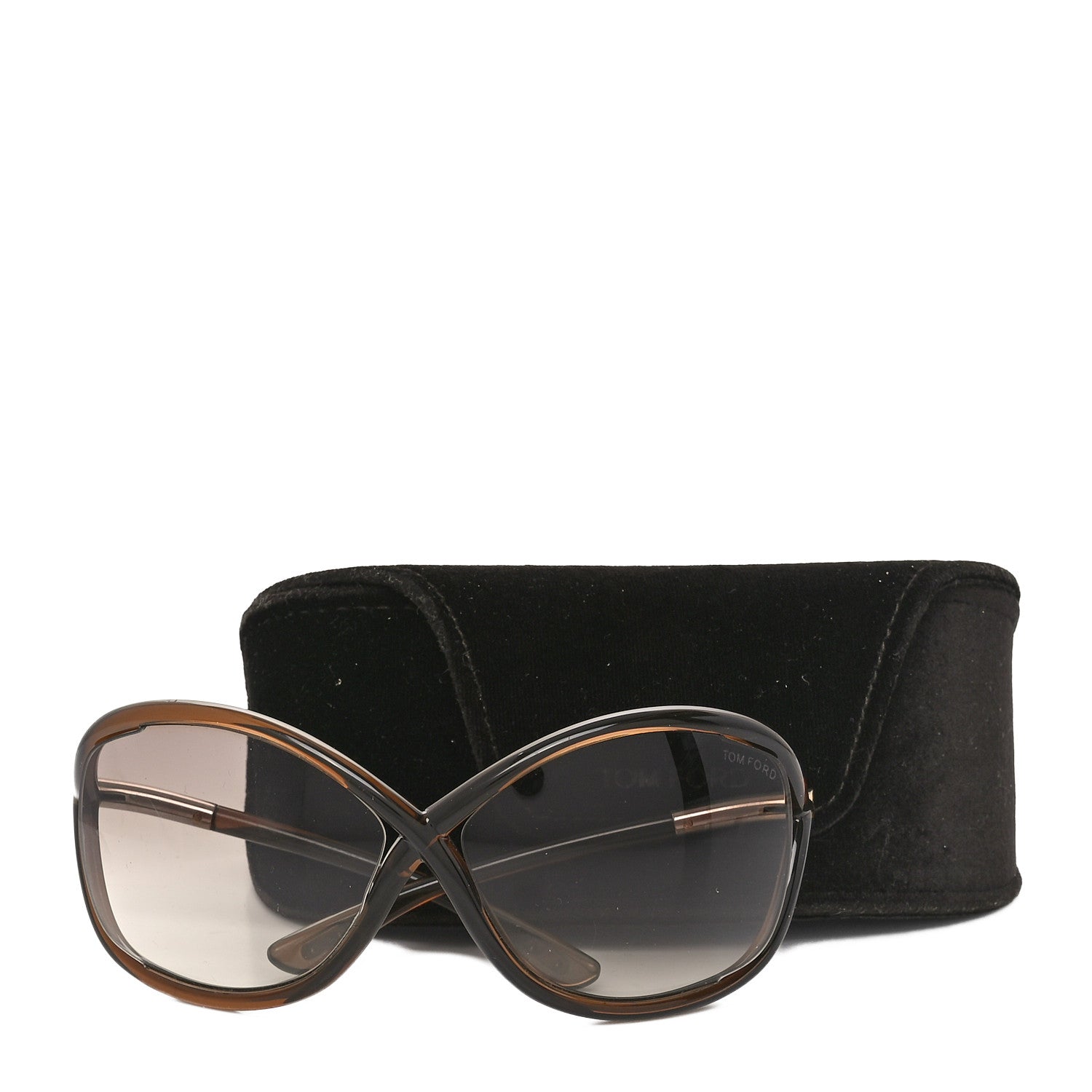 Tom Ford Acetate Whitney Crossover Sunglasses TF9 Brown 7 of 7