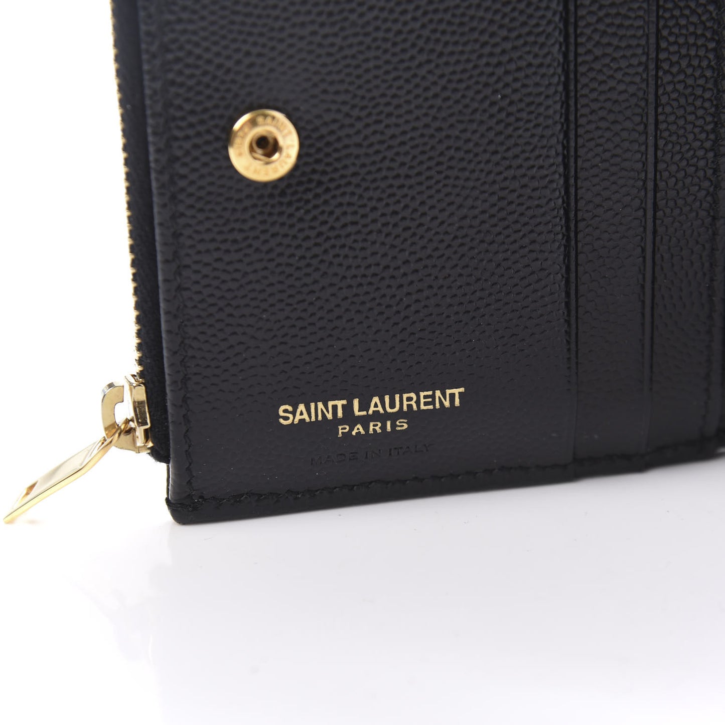 Grain De Poudre Matelasse Chevron Monogram Zipped Card Case Black