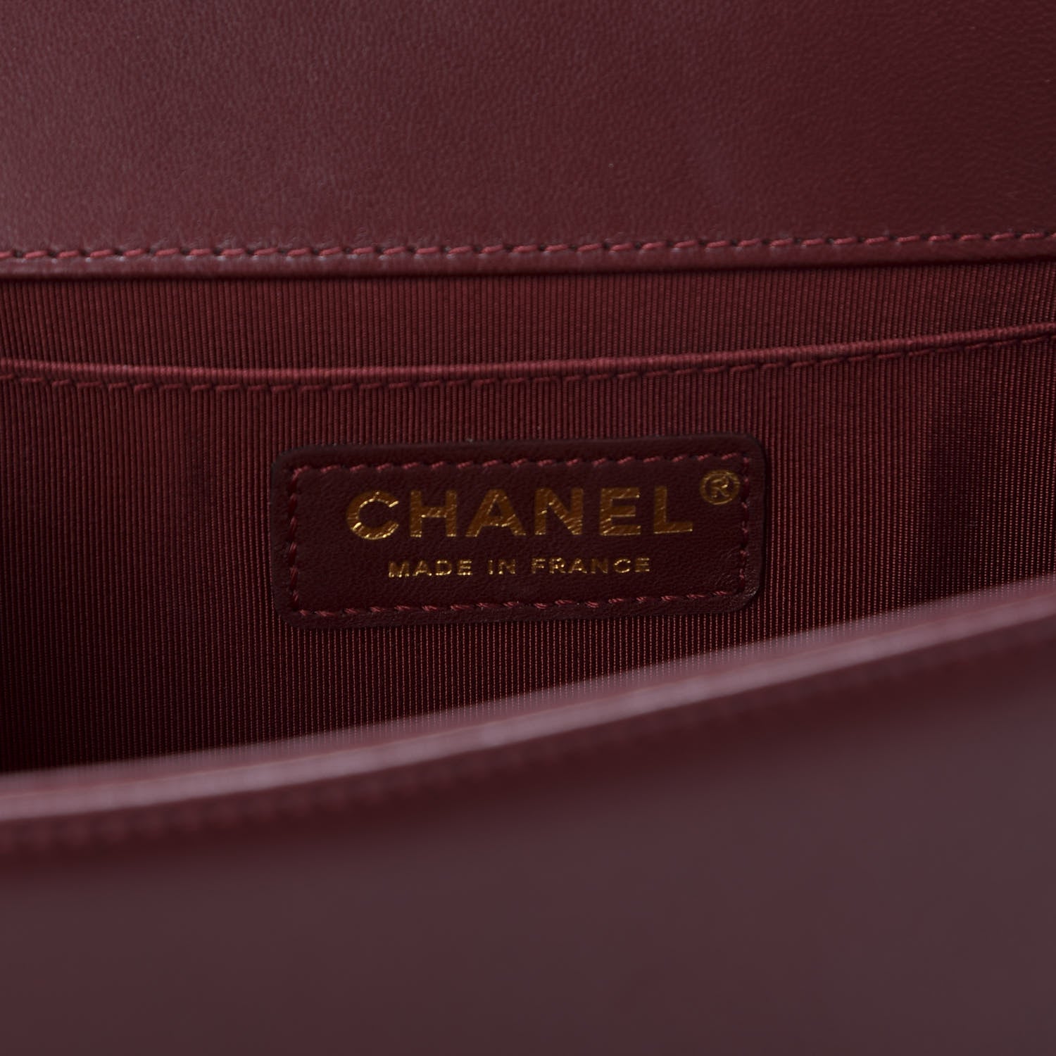 Chanel Lambskin Quilted Medium Boy Flap Burgundy 7 of 9