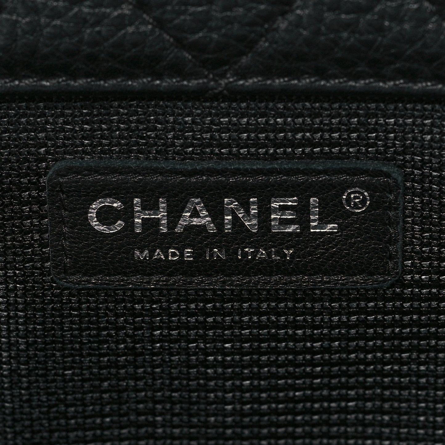 Calfskin Quilted XXL Travel Flap Bag Black