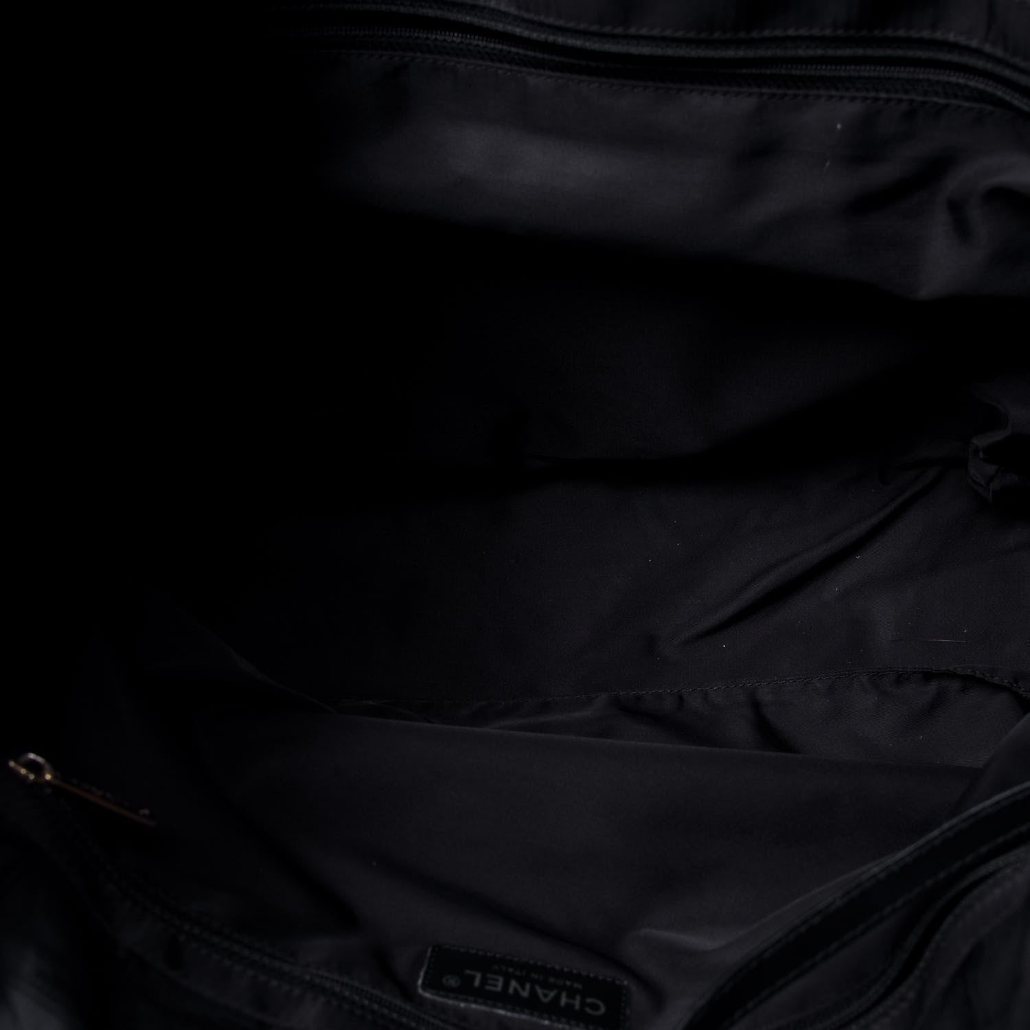 Chanel Nylon Medium Travel Tote Black 4 of 5