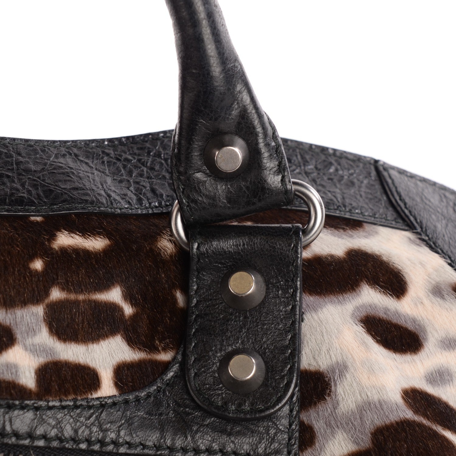 Balenciaga Leopard Pony Hair Classic Hardware City Black 13 of 13