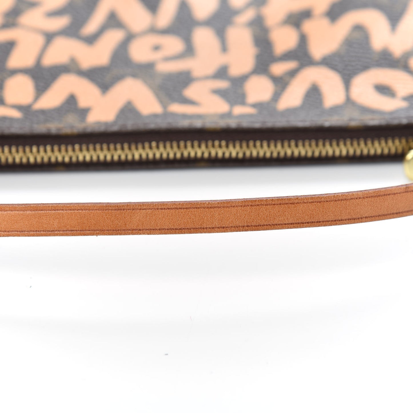 Monogram Graffiti Pochette Accessories Peach