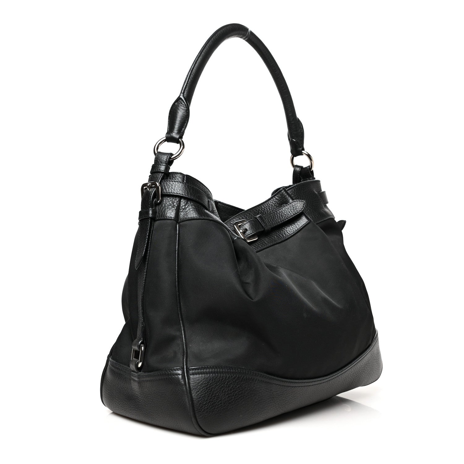 Prada Nylon Vela Bucket Bag Black 2 of 12