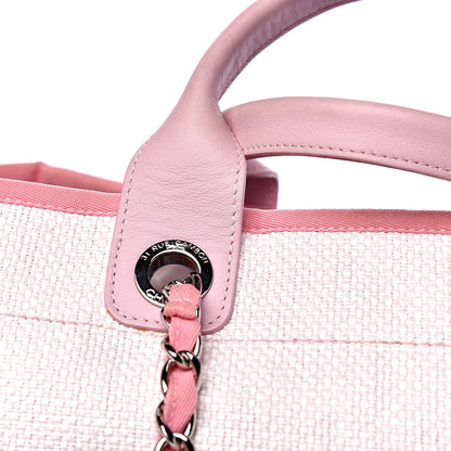 Chanel Canvas Medium Deauville Tote Pink 11 of 14