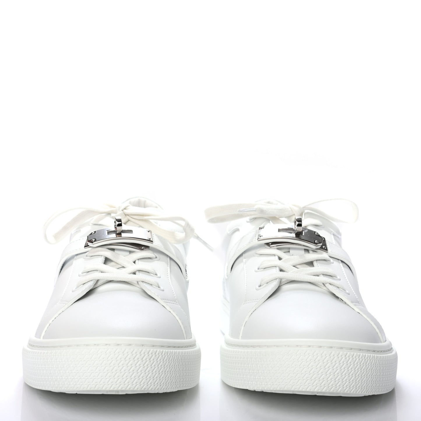 Calfskin Mens Day Sneakers 45 White