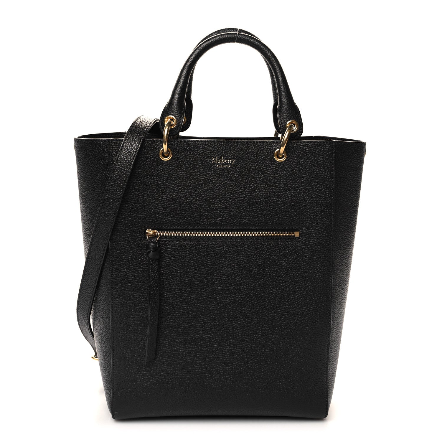 Mulberry Classic Grain Small Maple Tote Black 1 of 9