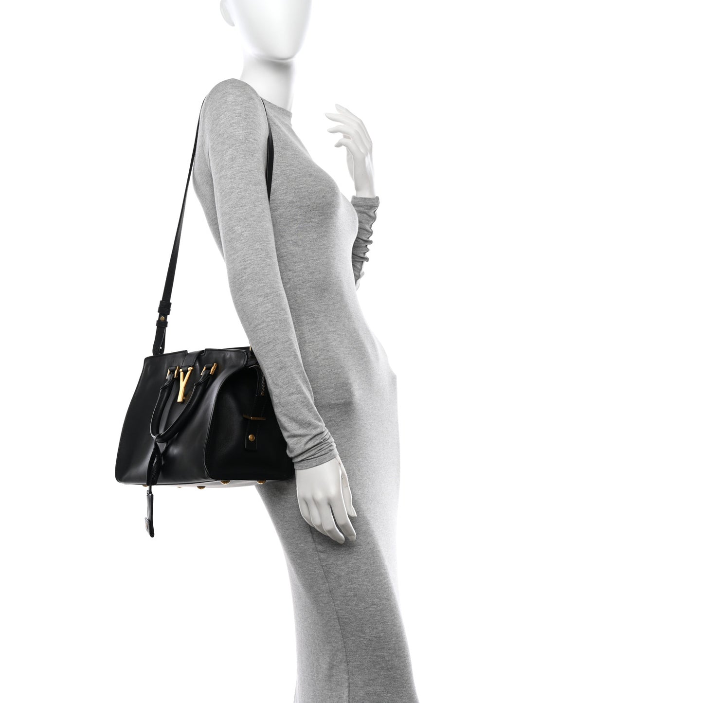Calfskin Small Classic Y Cabas Black